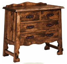 wooden low boy dresser, cajonera, gaveteros