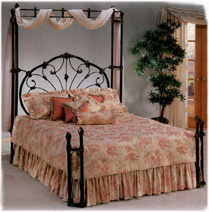 ... half Canopy wrought rod iron beds antique bed reproductions, camas de
