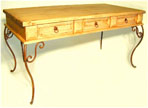 Table three drawer desk