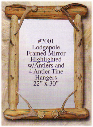 High Country Lodgepole Mirror w/Hooks